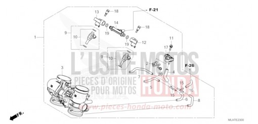 THROTTLE BODY CMX1100D2T de 2026